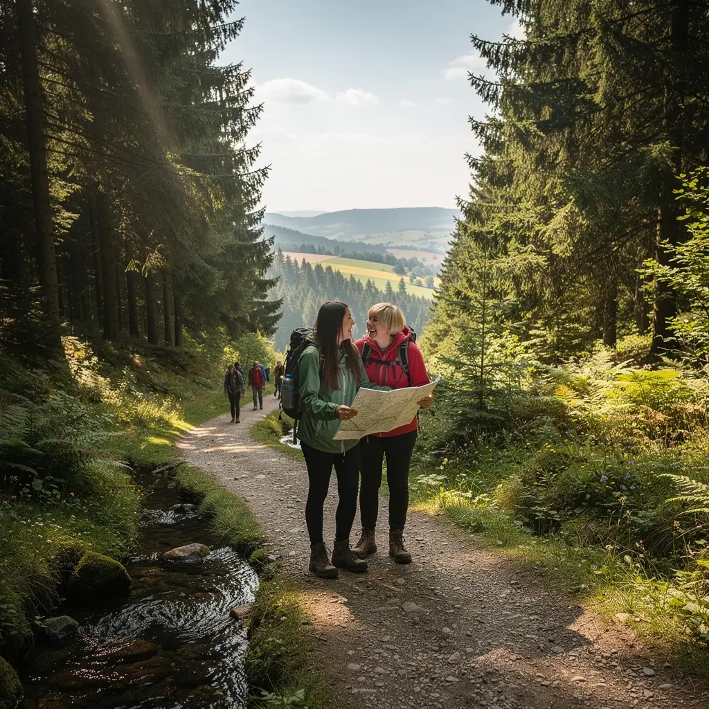 Pohled na rozkvetlou louku s barevnými květinami a horským masivem v dáli.